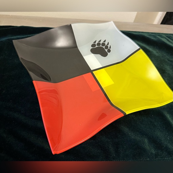 Other - Indigenous glass plate/bowl “4 directions”